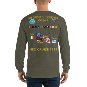 USS Dwight D. Eisenhower (CVN-69) 1983 Long Sleeve Cruise Shirt
