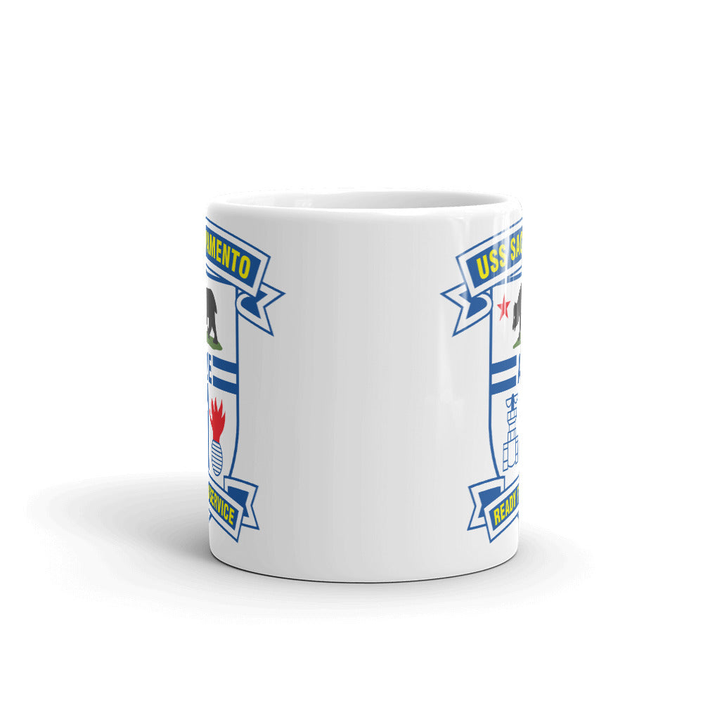 USS Sacramento (AOE-1) Ship's Crest Mug