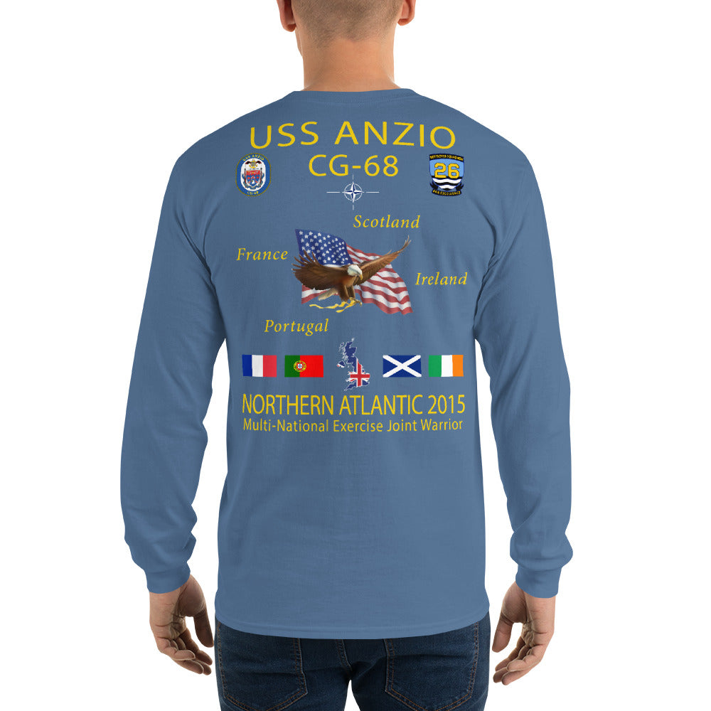 USS Anzio (CG-68) 2015 Long Sleeve Cruise Shirt