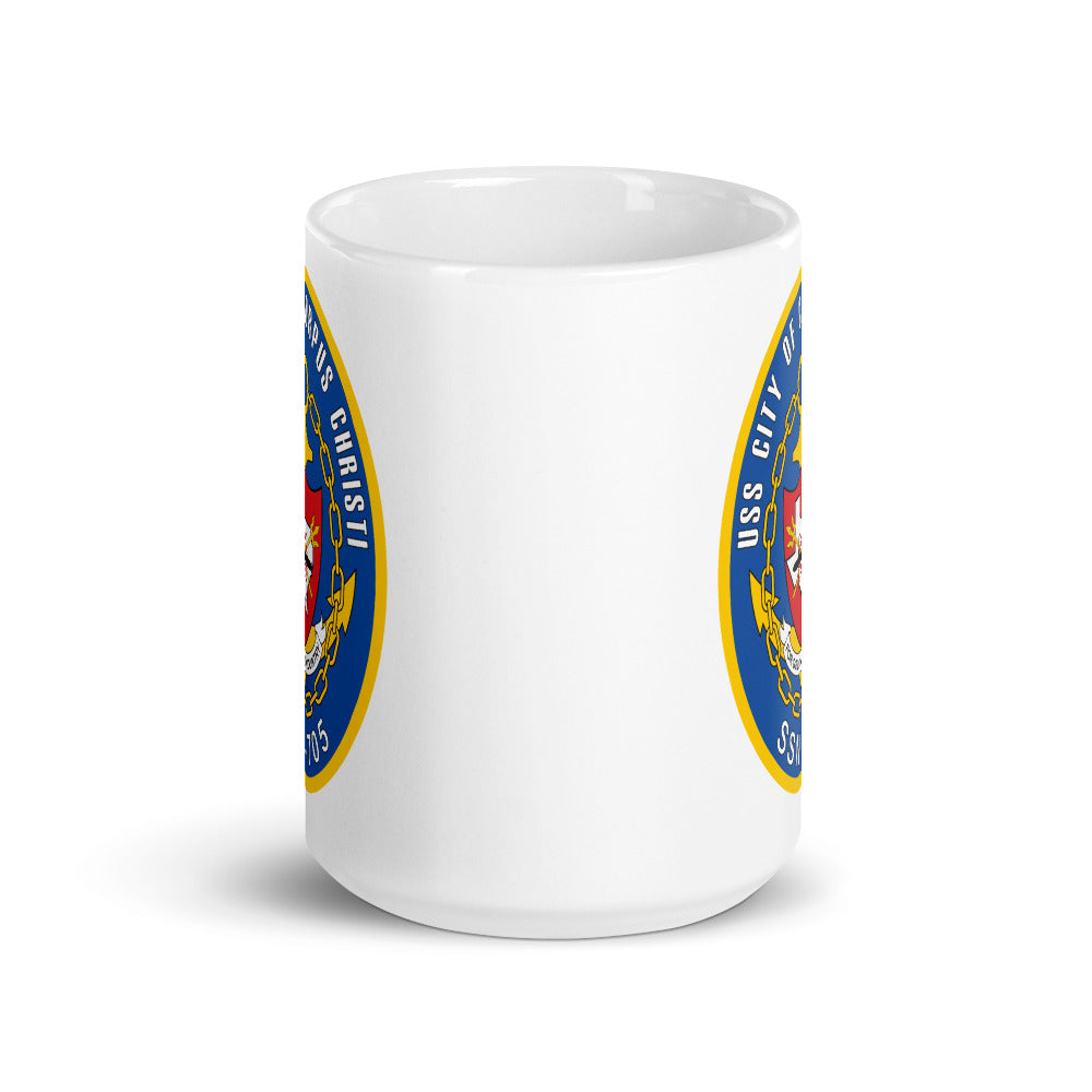 USS City of Corpus Christi (SSN-705) Ship's Crest Mug