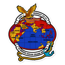 Load image into Gallery viewer, USS Midway (CV-41) Indian Ocean Cruise 1988-89 Vinyl Sticker