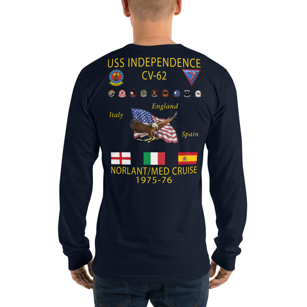USS Independence (CV-62) 1975-76 Long Sleeve Cruise Shirt