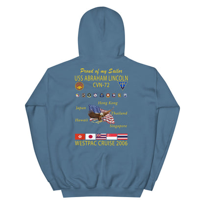USS Abraham Lincoln (CVN-72) 2006 Cruise Hoodie - Family