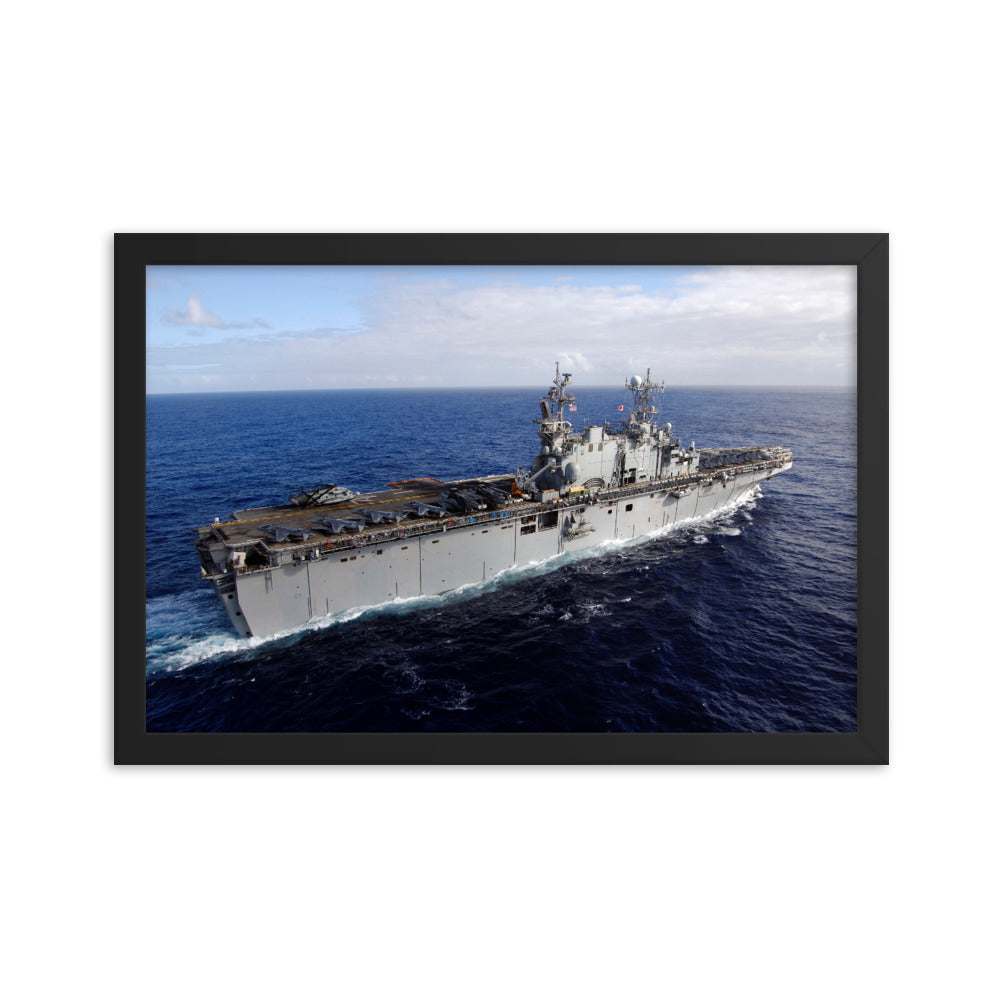USS Tarawa (LHA-1) Framed Ship Photo