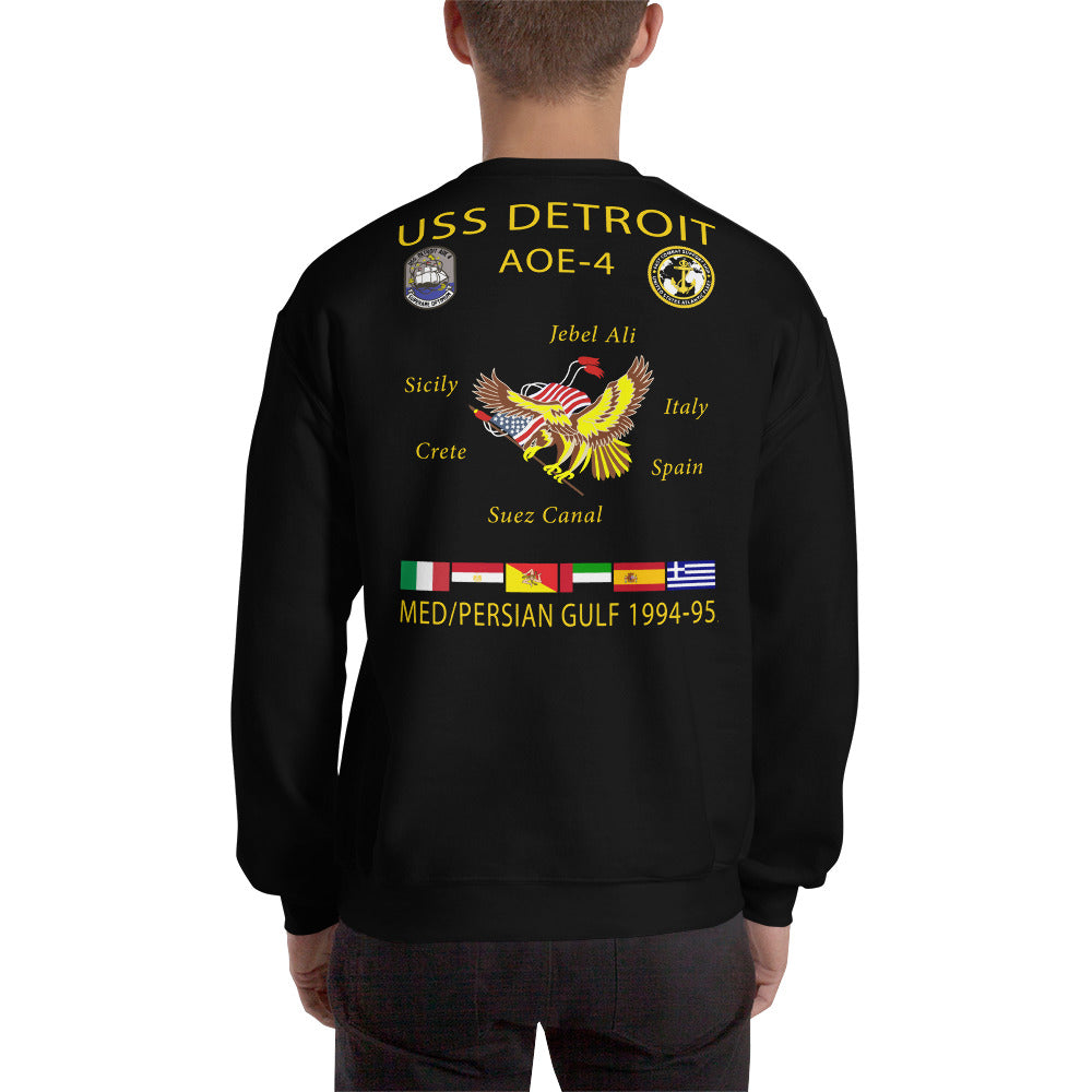 USS Detroit (AOE-4) 1994-95 Cruise Sweatshirt