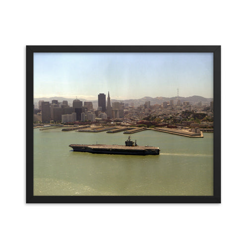 USS Abraham Lincoln (CVN-72) Framed Ship Photo - San Francisco