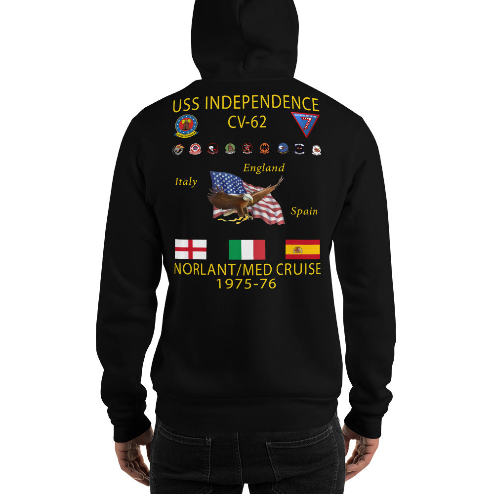 USS Independence (CV-62) 1975-76 Cruise Hoodie