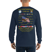 Load image into Gallery viewer, USS Enterprise (CVN-65) 2006 Long Sleeve Cruise Shirt