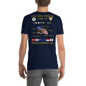 USS Carl Vinson (CVN-70) 2003 Cruise Shirt
