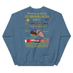USS Abraham Lincoln (CVN-72) 2019-20 Cruise Sweatshirt - Family