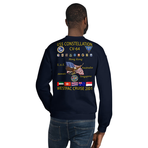 USS Constellation (CV-64) 2001 Cruise Sweatshirt