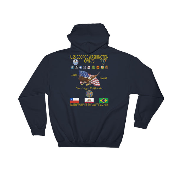 USS George Washington (CVN-73) 2008 POA Cruise Hoodie