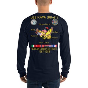 USS Iowa (BB-61) 1987-88 Long Sleeve Cruise Shirt