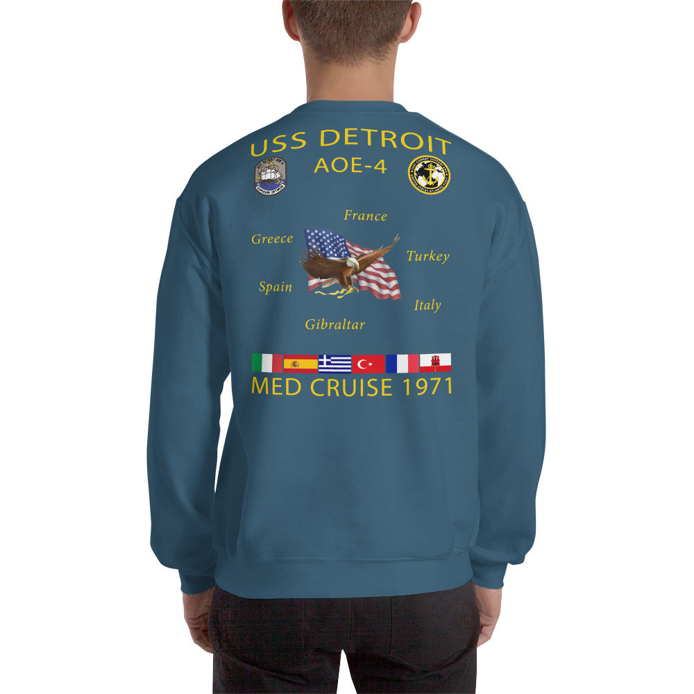 USS Detroit (AOE-4) 1971 Cruise Sweatshirt