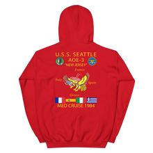 Load image into Gallery viewer, USS Seattle (AOE-3) 1984 Cruise Hoodie - CUSTOM