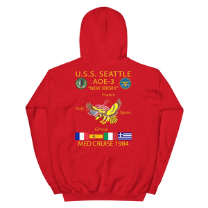 USS Seattle (AOE-3) 1984 Cruise Hoodie - CUSTOM