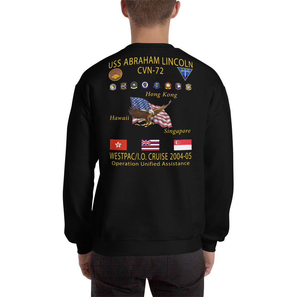 USS Abraham Lincoln (CVN-72) 2004-05 Cruise Sweatshirt