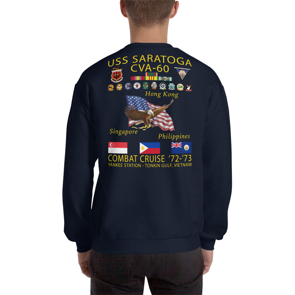 USS Saratoga (CVA-60) 1972-73 Cruise Sweatshirt