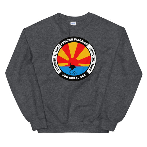 USS Coral Sea (CV-43) Ageless Warrior Sweatshirt