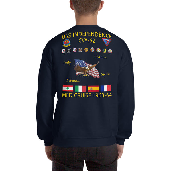 USS Independence (CVA-62) 1963-64 Cruise Sweatshirt