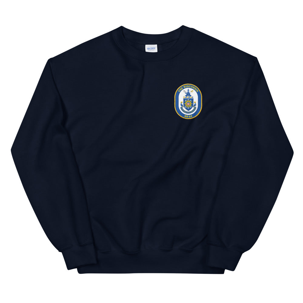 USS Wisconsin (BB-64) Ship's Crest Sweatshirt