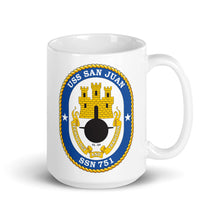Load image into Gallery viewer, USS San Juan (SSN-751) Ship&#39;s Crest Mug
