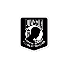 Load image into Gallery viewer, POW-MIA You are not forgotten Vinyl Sticker