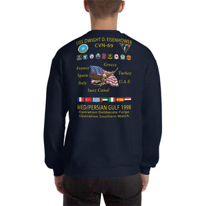 USS Dwight D. Eisenhower (CVN-69) 1998 Cruise Sweatshirt