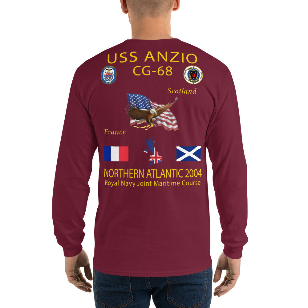 USS Anzio (CG-68) 2004 Long Sleeve Cruise Shirt