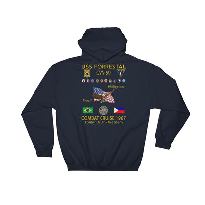 USS Forrestal (CVA-59) 1967 Cruise Hoodie