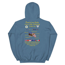 Load image into Gallery viewer, USS Carl Vinson (CVN-70) 1998-99 Cruise Hoodie - Family