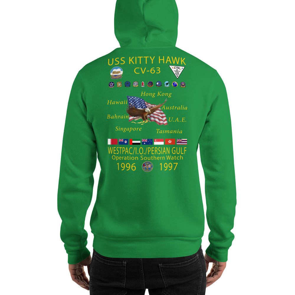 USS Kitty Hawk (CV-63) 1996-97 Cruise Hoodie