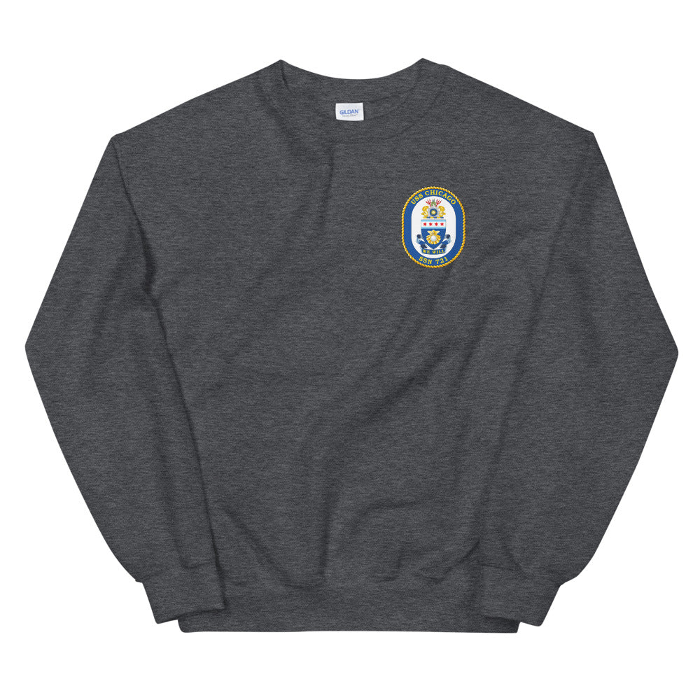 USS Chicago (SSN-721) Ship's Crest Sweatshirt
