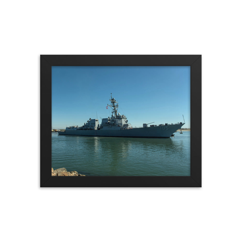 USS Dewey (DDG-105) Framed Ship Photo