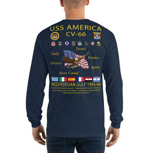 USS America (CV-66) 1993-94 Long Sleeve Cruise Shirt