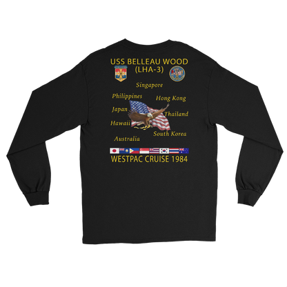 USS Belleau Wood (LHA-3) 1984 Long Sleeve Cruise Shirt
