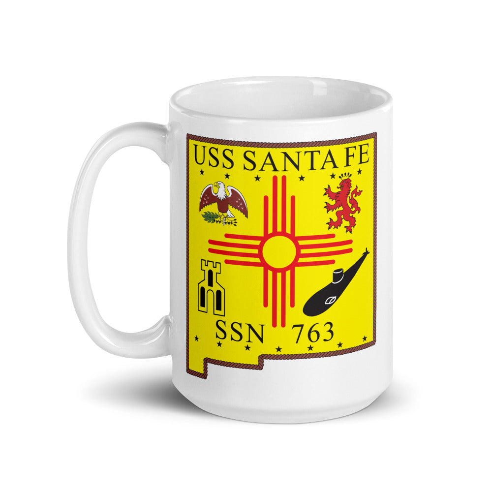 USS Santa Fe (SSN-763) Ship's Crest Mug