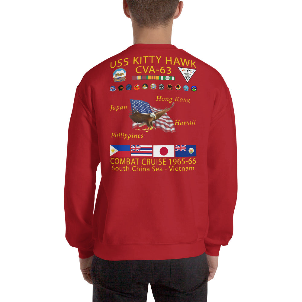 USS Kitty Hawk (CVA-63) 1965-66 Cruise Sweatshirt
