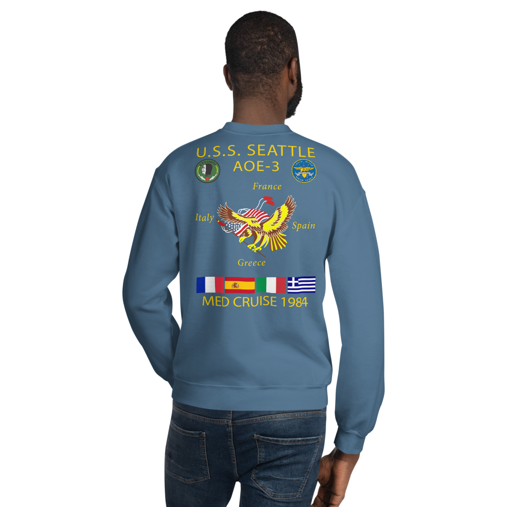 USS Seattle (AOE-3) 1984 Cruise Sweatshirt