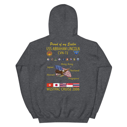 USS Abraham Lincoln (CVN-72) 2006 Cruise Hoodie - Family