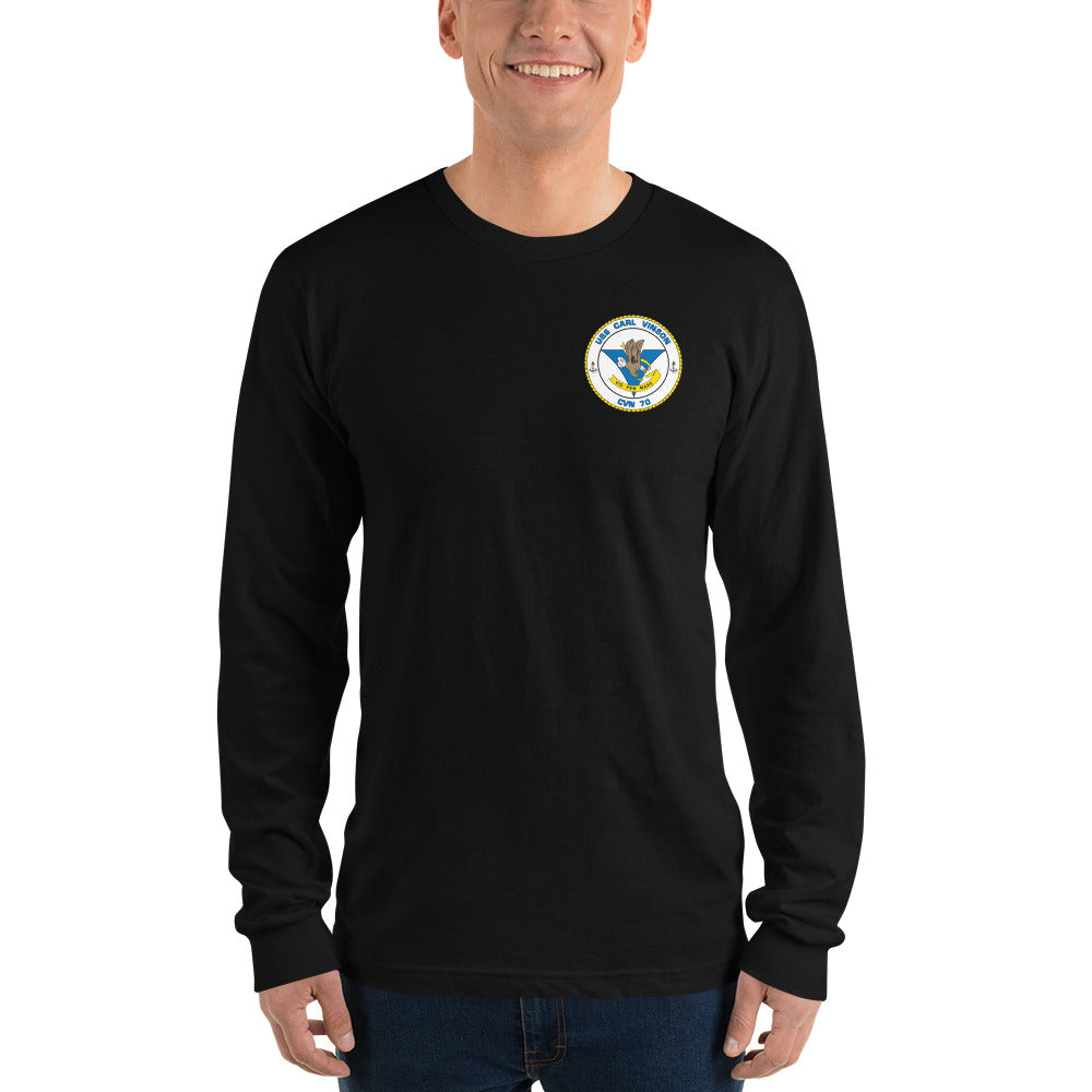 USS Carl Vinson (CVN-70) 1990 Long Sleeve Cruise Shirt