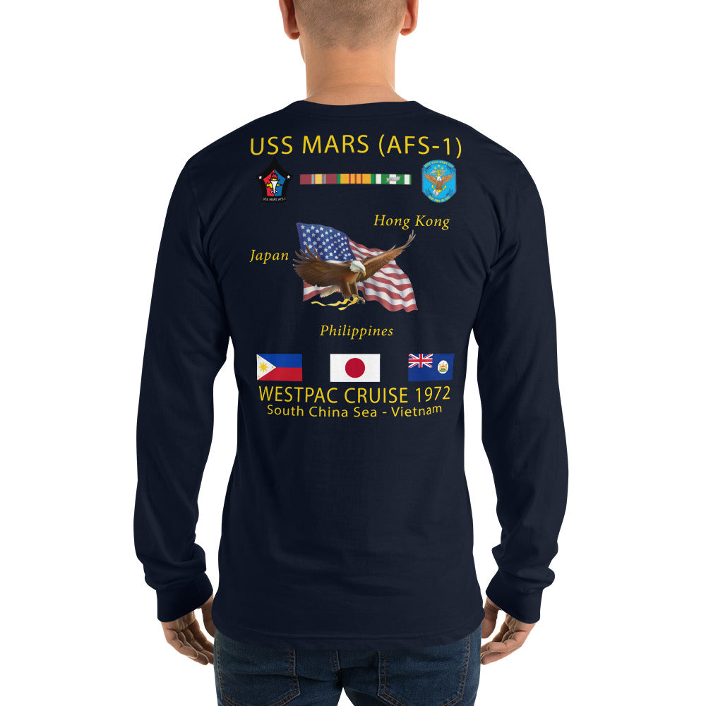USS Mars (AFS-1) 1972 Long Sleeve Cruise Shirt