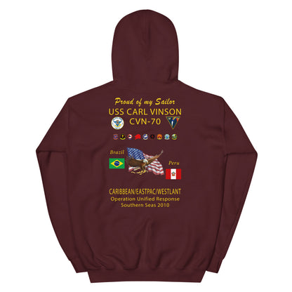 USS Carl Vinson (CVN-70) 2010 Cruise Hoodie - FAMILY
