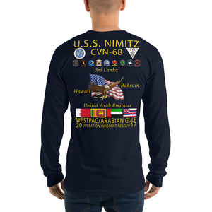 USS Nimitz (CVN-68) 2017 Long Sleeve Cruise Shirt