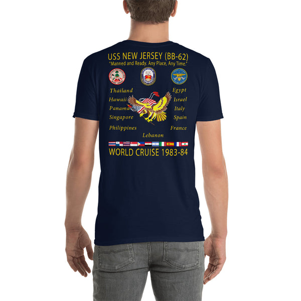 USS New Jersey (BB-62) 1983-84 Cruise Shirt