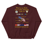 USS Carl Vinson (CVN-70) 2003 Cruise Sweatshirt - FAMILY