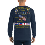 USS Constellation (CVA-64) 1969-70 Long Sleeve Cruise Shirt