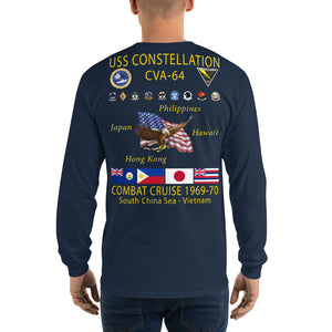 USS Constellation (CVA-64) 1969-70 Long Sleeve Cruise Shirt