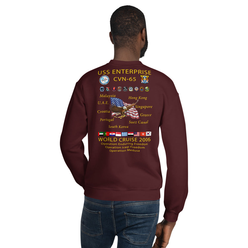 USS Enterprise (CVN-65) 2006 Cruise Sweatshirt