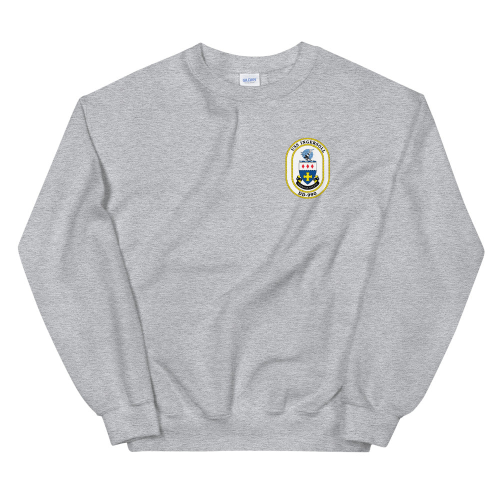 USS Ingersoll (DD-990) Ship's Crest Sweatshirt